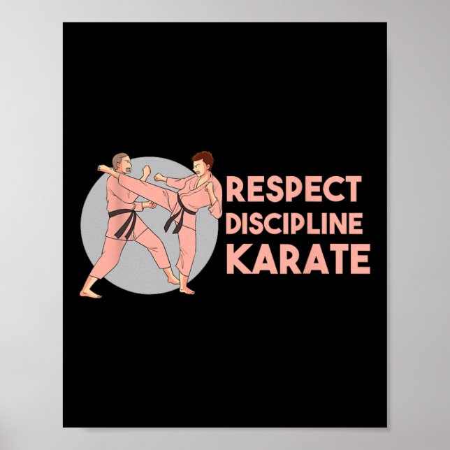 Disciplina de Entrenamiento de Karate Deporte Arte (Frente)