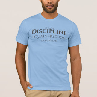Disciplina igual a camiseta de libertad