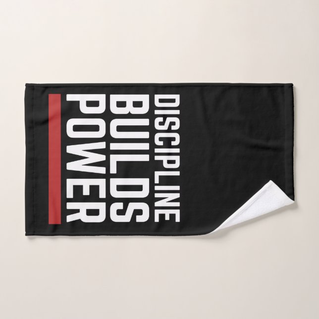 Discipline Builds Power Gym Workout Towel (Toalla de mano)