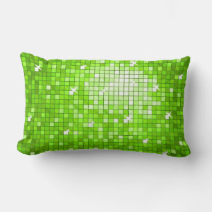 Disco Azulejos Verde almohada de tiro