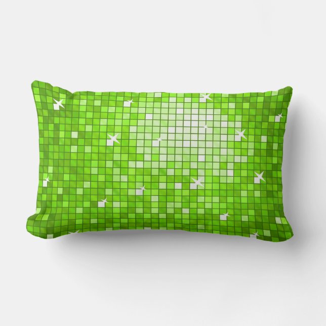 Disco Azulejos Verde almohada de tiro (Anverso)