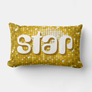 Disco Baldosas "Gold" 'star' lanzar almohada ameli