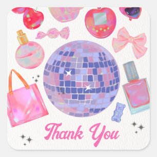 Disco Ball Gracias Pegatina