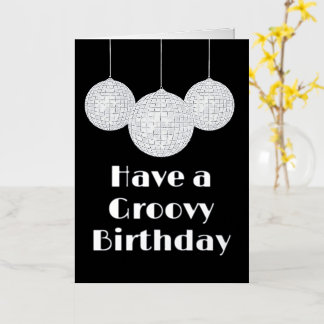 Disco Ball Groovy Birthday Silver