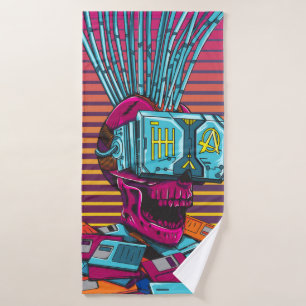 Disco Cyber Skull Virtual Reality Cyberpunk