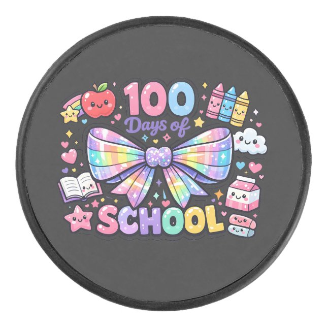 Disco De Hockey 100 Days Of School  (Anverso)