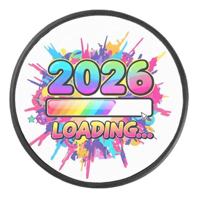 Disco De Hockey 2026 Loading... Progress Bar Sticker (Anverso)