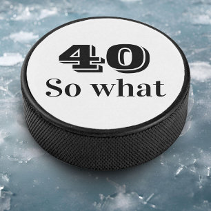 Disco De Hockey 40 así que qué gracioso presupuesto 40 cumpleaños