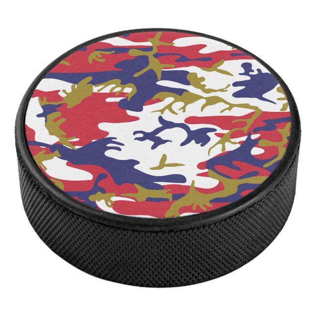 Disco De Hockey 4th of July, Independence day, Camouflage Gold (3/4)