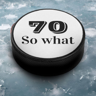 Disco De Hockey 70 qué gracioso decir 70 cumpleaños