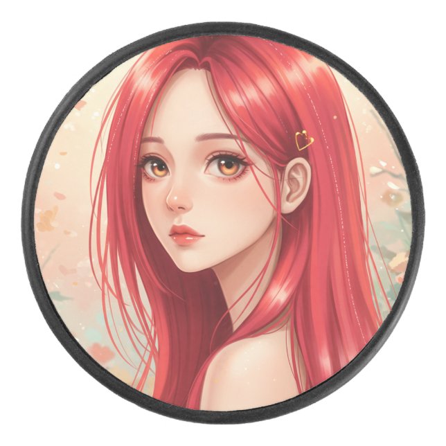 Disco De Hockey A beautiful girl exuding grace in nature (Anverso)