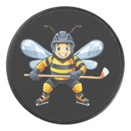 Disco De Hockey abeja melífera europea (Apis mellifera)