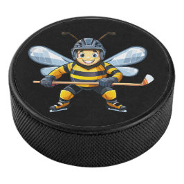 Disco De Hockey abeja melífera europea (Apis mellifera)