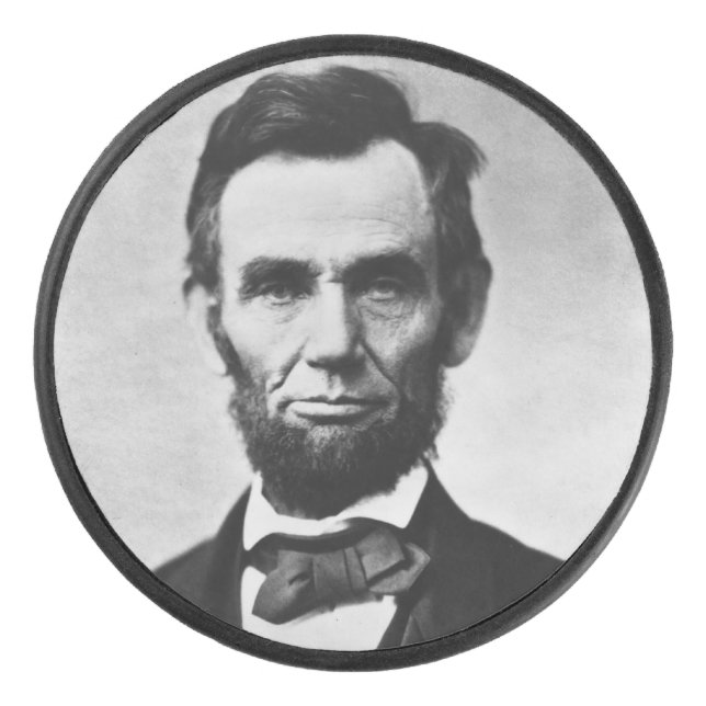 Disco De Hockey Abraham Lincoln: 16º presidente de América (Anverso)