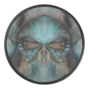 Disco De Hockey Abstract Design Scary Viking Mask