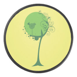 Disco De Hockey Abstract Tree Hockey Puck
