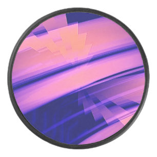 DISCO DE HOCKEY ABSTRACTO DE AGUA DE CAÍDA DE AGUA