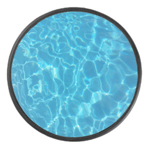 Disco De Hockey Agua de piscina azul cielo cristalino