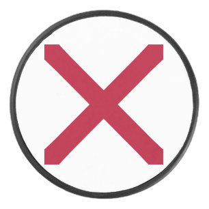 Disco De Hockey Alabama: Bandera de St Andrew Crimson