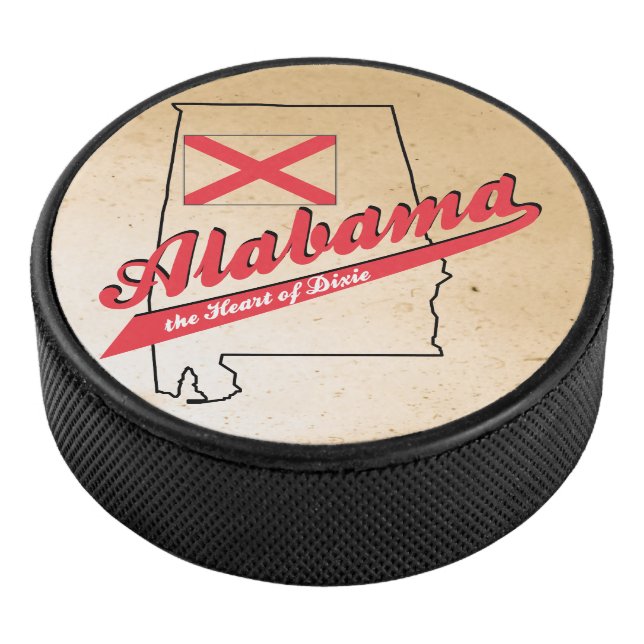 Disco De Hockey Alabama Corazón de Dixie (3/4)