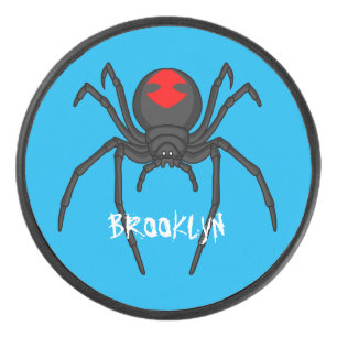 Disco De Hockey Alarmante ilustracion personalizado de araña de vi