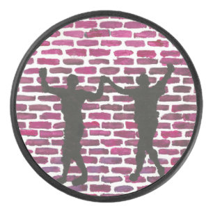 Disco De Hockey Alerce de Magia Negra por Yeshaya Dank Pared de Ma