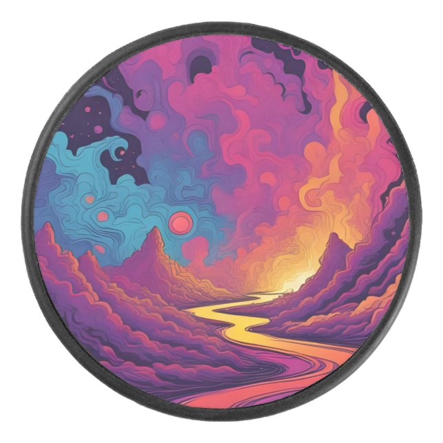 Disco De Hockey Alien Lands (Anverso)