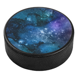 Disco De Hockey Amantes de la Galaxia Espacio Estrellado Cielo Azu
