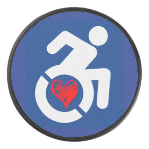 Disco De Hockey Amar a los discapacitados