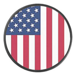 Disco De Hockey American flag