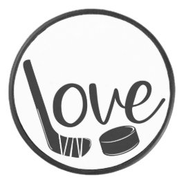 Disco De Hockey Amor al Hockey Puck Personalizado