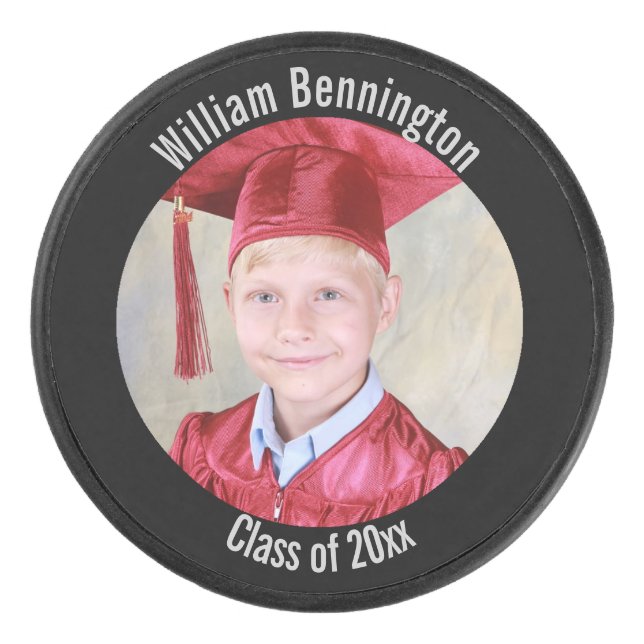 Disco De Hockey Añada su propio duende malicioso de hockey de la (Anverso)