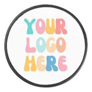 Disco De Hockey Añadir el logotipo de su empresa Moderno Mínimo Si