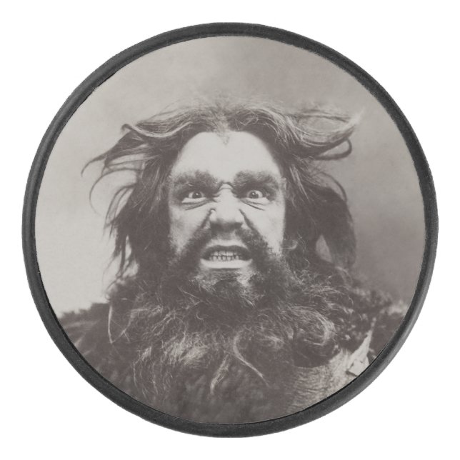 Disco De Hockey Angry Dude - Hockey Puck (Anverso)