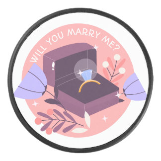 Disco De Hockey anillo boda