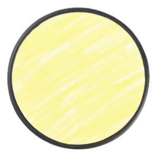 Disco De Hockey anuncio simple minimalista de color sólido amarill