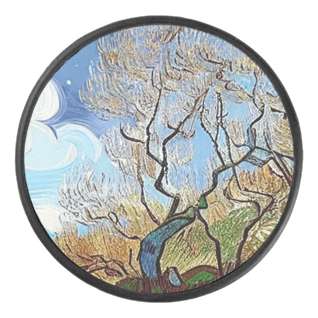 DISCO DE HOCKEY ÁRBOL DE MONTAÑA (Anverso)