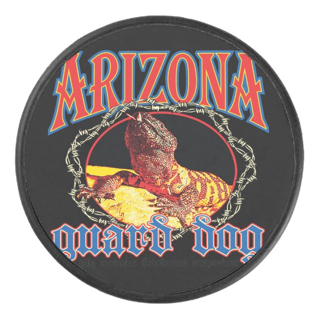 Disco De Hockey Arizona Guard Dog Lizard (Anverso)