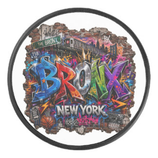 Disco De Hockey Arte callejero de graffiti urbano del Bronx Nueva