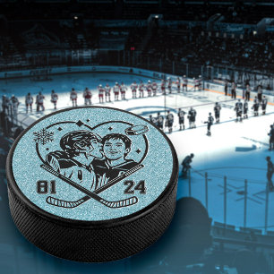 Disco De Hockey Arte de fanático de hockey sobre hielo Ilya Shane