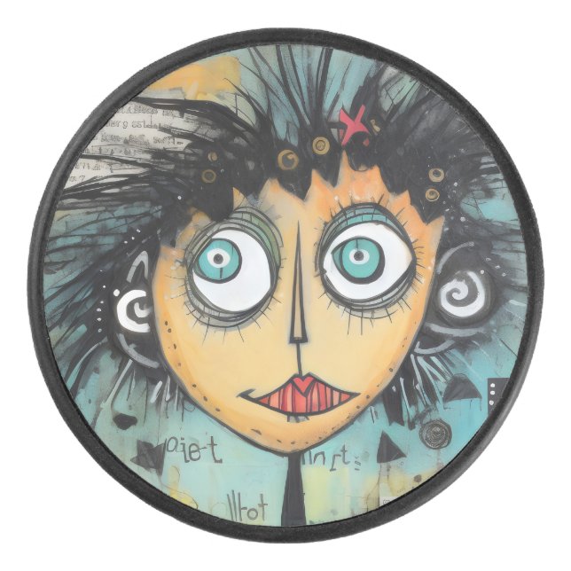 Disco De Hockey ArtLady 21 Encantador y afligido (Anverso)