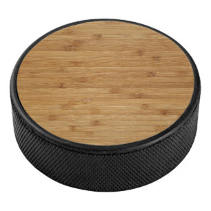 Disco De Hockey Aspecto de textura de madera de bambú
