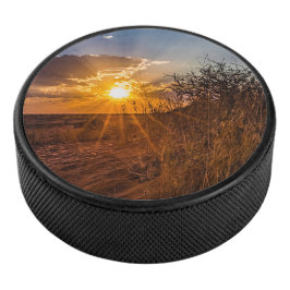 Disco De Hockey Atardecer en el desierto de Kalahari, Namibia