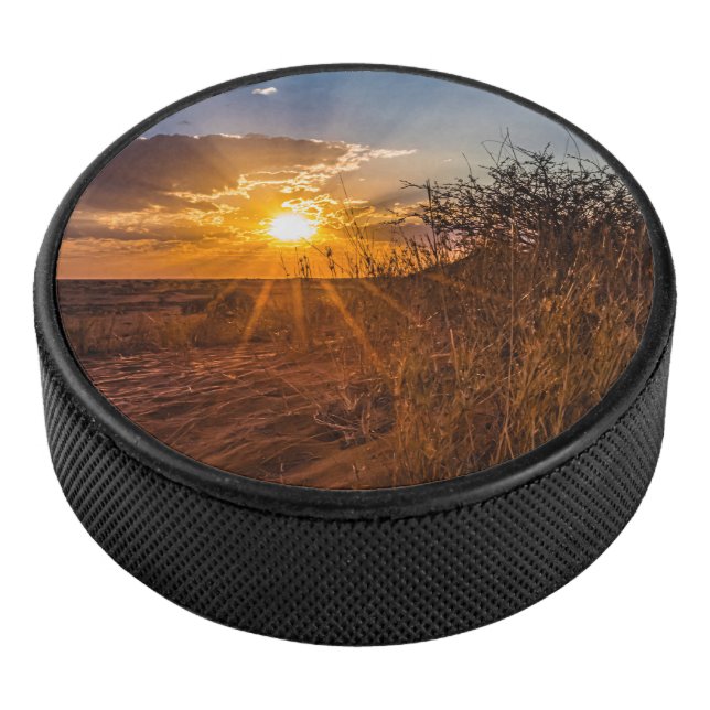 Disco De Hockey Atardecer en el desierto de Kalahari, Namibia (3/4)