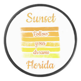 Disco De Hockey Atardecer lindo en Florida