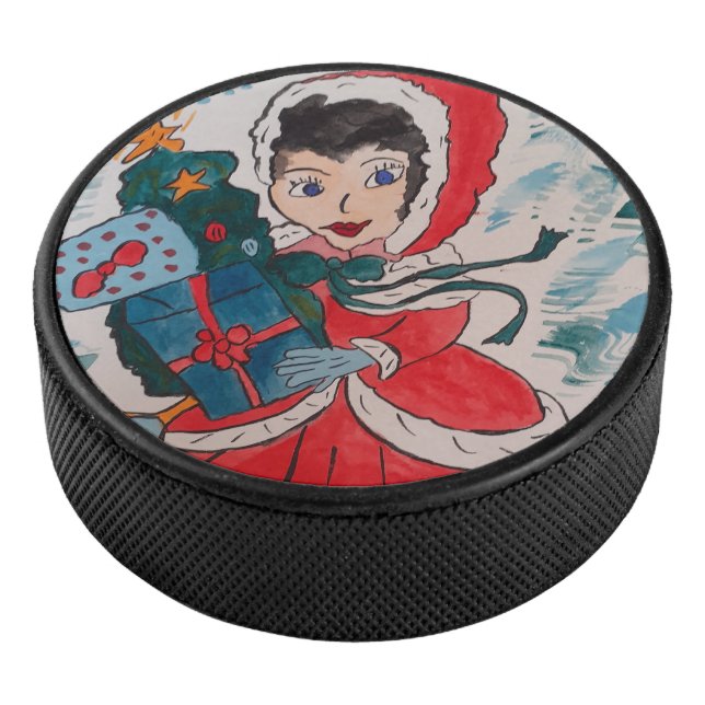 Disco De Hockey Ayudante de Santa (3/4)