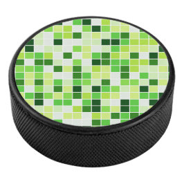 Disco De Hockey Azulejos de Piscina, Baldosas Mosaico Verdes, Patr