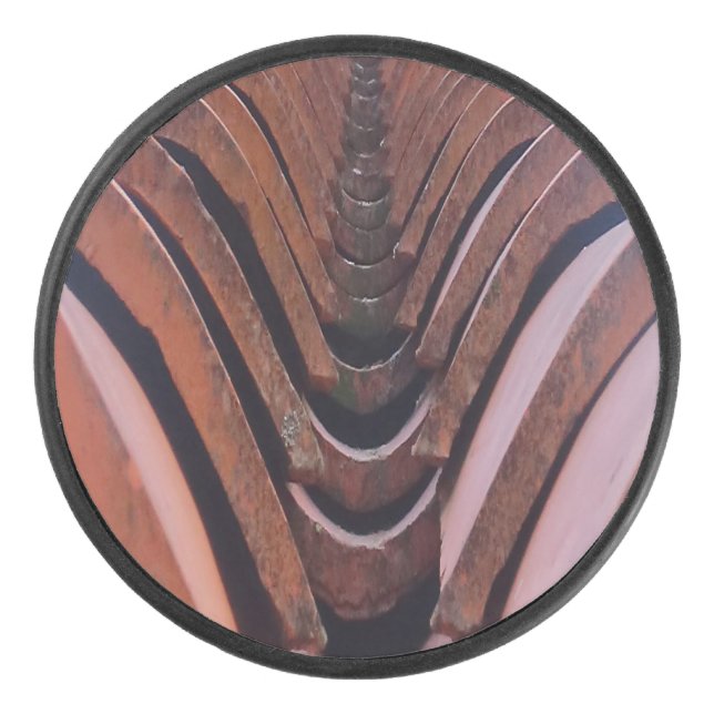 Disco De Hockey Baldosas rústicas con perspectiva única (Anverso)