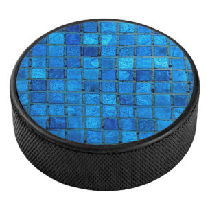 Disco De Hockey Baldosas submarinas azules