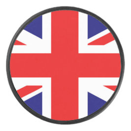 Disco De Hockey Bandera británica Reino Unido de Inglaterra